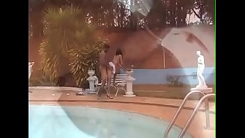 outdoor with 3some spectators Rubbing cum in pants