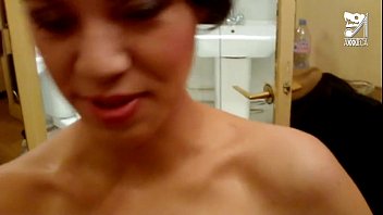 aunt a while shower4 taking nephew his spy Japanese fucks her