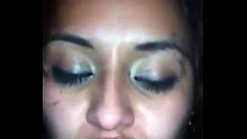 blowjob indian closeup Split in her face